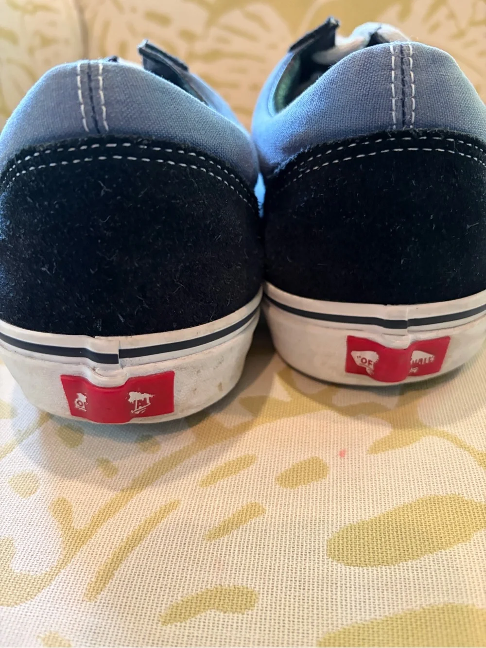 VANS Old Skool Two Toned Blue Canvas Tennis Shoes Size 12